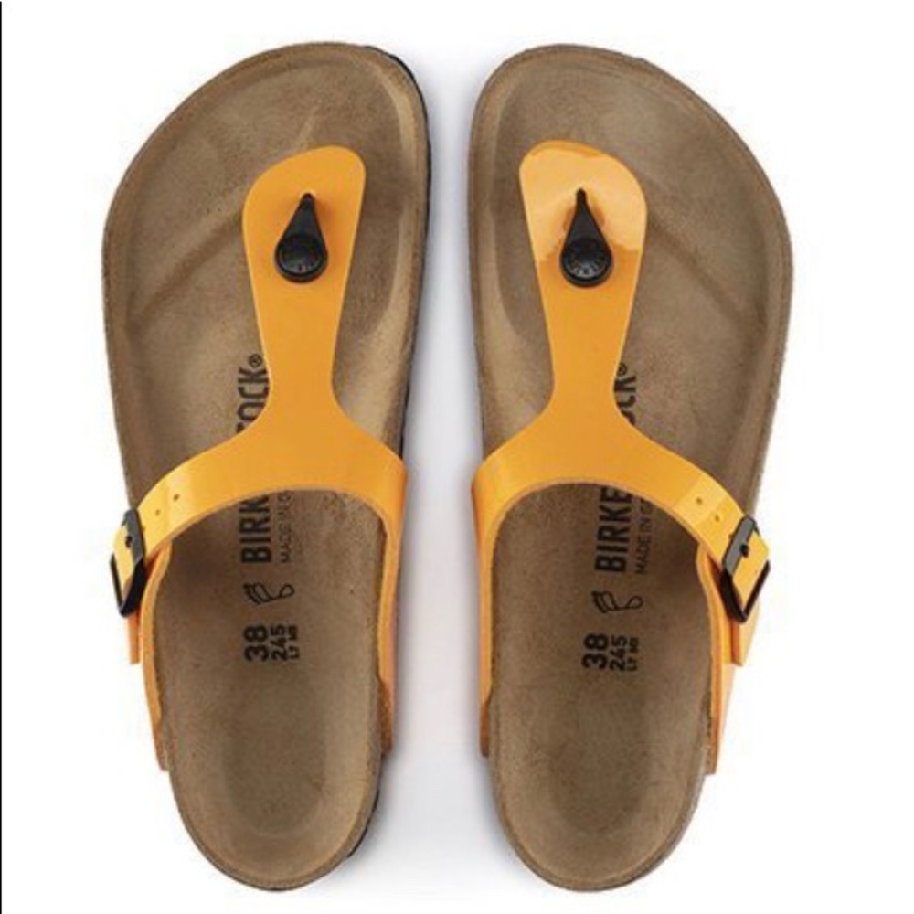 Birkenstock Gizeh Birko-Flor Patent, Size 39/8
